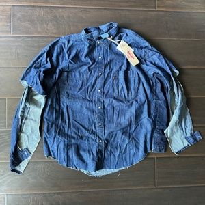 Vetements x Levi - Navy Levi's Edition Denim Oversized Shirt